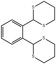 2,2'-(1,2-Phenylene)bis-1,3-dithiane Struktur