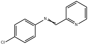 Benzenamine, 4-chloro-N-(2-pyridinylmethylene)- Struktur