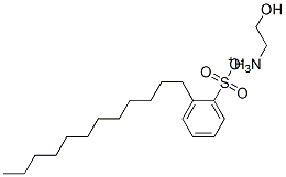 dodecylbenzenesulphonic acid, compound with 2-aminoethanol (1:1) Struktur