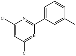 4,6-DICHLORO-2-(3-METHYLPHENYL)PYRIMIDINE Struktur