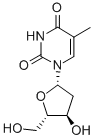 5-Methyl-1-beta-L-ribofuranosyl-2,4(1H,3H)-pyrimidinedione Struktur