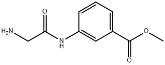 Benzoic acid, 3-[(aminoacetyl)amino]-, methyl ester (9CI) Struktur