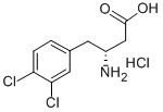 (R)-3-アミノ-4-(3,4-ジクロロフェニル)ブタン酸塩酸塩 化學(xué)構(gòu)造式