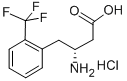 (R)-3-AMINO-4-(2-TRIFLUOROMETHYLPHENYL)BUTANOIC ACID HYDROCHLORIDE Struktur