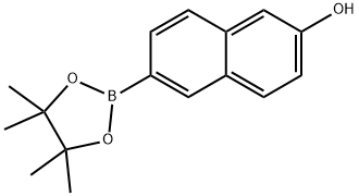 6-(4,4,5,5-tetramethyl-1,3,2-dioxaborolan-2-yl)naphthalen-2-ol Struktur