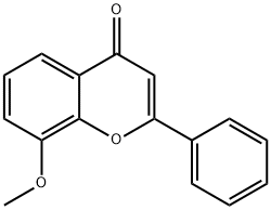 8-Methoxy-2-phenylchromone Struktur