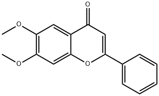 6,7-DIMETHOXYFLAVONE Struktur