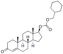 (17beta)-17-[[(cyclohexylmethoxy)carbonyl]oxy]androst-4-en-3-one Struktur