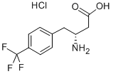 (R)-3-AMINO-4-(4-TRIFLUOROMETHYLPHENYL)BUTANOIC ACID HYDROCHLORIDE Struktur