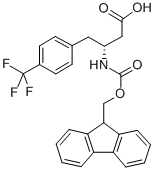 FMOC-(R)-3-氨基-4-(4-三氟甲苯基)丁酸, 269726-78-5, 結(jié)構(gòu)式