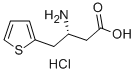 (S)-3-AMINO-4-(2-THIENYL)BUTANOIC ACID HYDROCHLORIDE Struktur