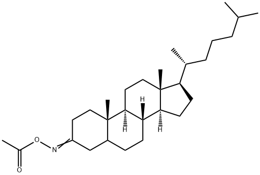 Cholestanone oxime acetate Struktur