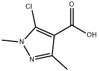 5-CHLORO-1,3-DIMETHYL-1H-PYRAZOLE-4-CARBOXYLIC ACID Struktur