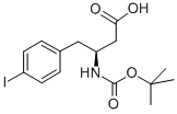 BOC-(S)-3-AMINO-4-(4-IODO-PHENYL)-BUTYRIC ACID Struktur