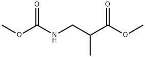 Propanoic  acid,  3-[(methoxycarbonyl)amino]-2-methyl-,  methyl  ester Struktur