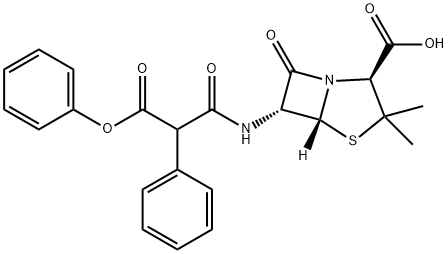 CARBENICILLIN PHENYL SODIUM Struktur