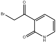 2(1H)-Pyridone, 3-(bromoacetyl)- (8CI) Struktur