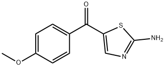 (2-AMINO-THIAZOL-5-YL)-(4-METHOXY-PHENYL)-METHANONE Struktur