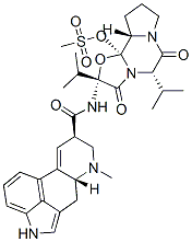 12'-hydroxy-2',5'alpha-diisopropylergotaman-3',6',18-trione monomethanesulphonate  Struktur