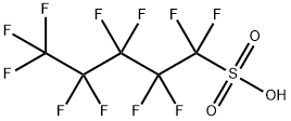 perfluoropentane-1-sulphonic acid Struktur