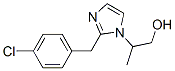 alpha-(4-chlorophenyl)-beta-dimethylimidazole-1-ethanol Struktur