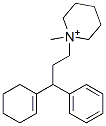 1-[3-(1-Cyclohexenyl)-3-phenylpropyl]-1-methylpiperidinium Struktur