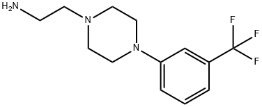 2-{4-[3-(trifluoromethyl)phenyl]piperazin-1-yl}ethanamine Struktur