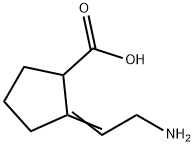 Cyclopentanecarboxylic acid, 2-(2-aminoethylidene)- (9CI) Struktur