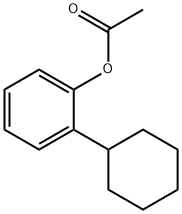 (2-cyclohexylphenyl) acetate Struktur