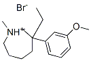 3-ethylhexahydro-3-(3-methoxyphenyl)-1-methyl-1H-azepinium bromide Struktur