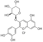 CYANIDIN 3-ARABINOSIDE Struktur