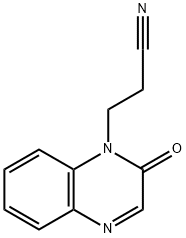 3-(2-oxoquinoxalin-1(2H)-yl)propanenitrile Struktur