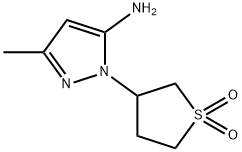 1-(1,1-DIOXIDOTETRAHYDROTHIEN-3-YL)-3-METHYL-1H-PYRAZOL-5-AMINE Struktur