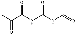 Propanamide, N-[(formylamino)carbonyl]-2-oxo- Struktur