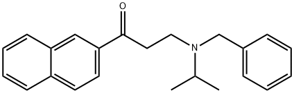 1-Propanone, 3-[(1-methylethyl)(phenylmethyl)amino]-1-(2-naphthalenyl)- Struktur