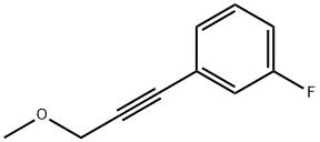 Benzene, 1-fluoro-3-(3-methoxy-1-propynyl)- (9CI) Struktur