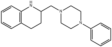 1,2,3,4-Tetrahydro-2-[(4-phenyl-1-piperazinyl)methyl]quinoline Struktur