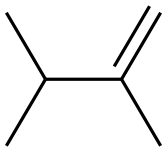 2,3-DIMETHYL-1-BUTENE Struktur