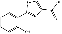 2-(2-Hydroxyphenyl)thiazole-4-carboxylic acid Struktur