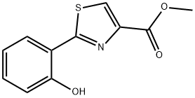 2-(2-Hydroxyphenyl)-4-thiazolecarboxylic acid methyl ester Struktur