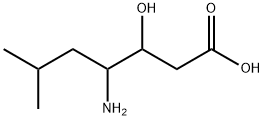 4-Amino-3-hydroxy-6-methylheptanoic acid Struktur