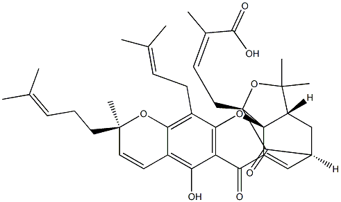 GAMBOGIC ACID Structure