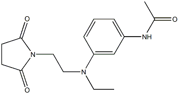 N-[3-[[(2,5-dioxo-1-pyrrolidinyl)ethyl]ethylamino]phenyl]acetamide Struktur