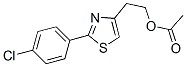 2-[2-(4-Chlorophenyl)-1,3-thiazol-4-yl]ethyl acetate Struktur