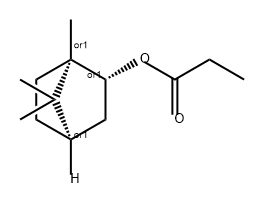 丙酸異龍腦酯, 2756-56-1, 結(jié)構(gòu)式