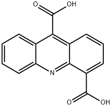 Acridine-4,9-dicarboxylic acid monohydrate Struktur