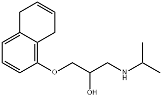 1-[(5,8-dihydro-1-naphthyl)oxy]-3-(isopropylamino)propan-2-ol Struktur