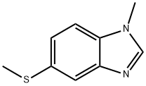 Benzimidazole, 1-methyl-5-(methylthio)- (8CI) Struktur