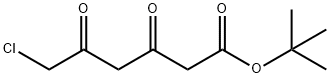 6-CHLORO-3,5-DIOXO HEXANIC ACID, 1,1-DIMETHYL ETHYL ESTER Struktur