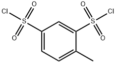 4-methylbenzene-1,3-disulfonyl chloride Struktur